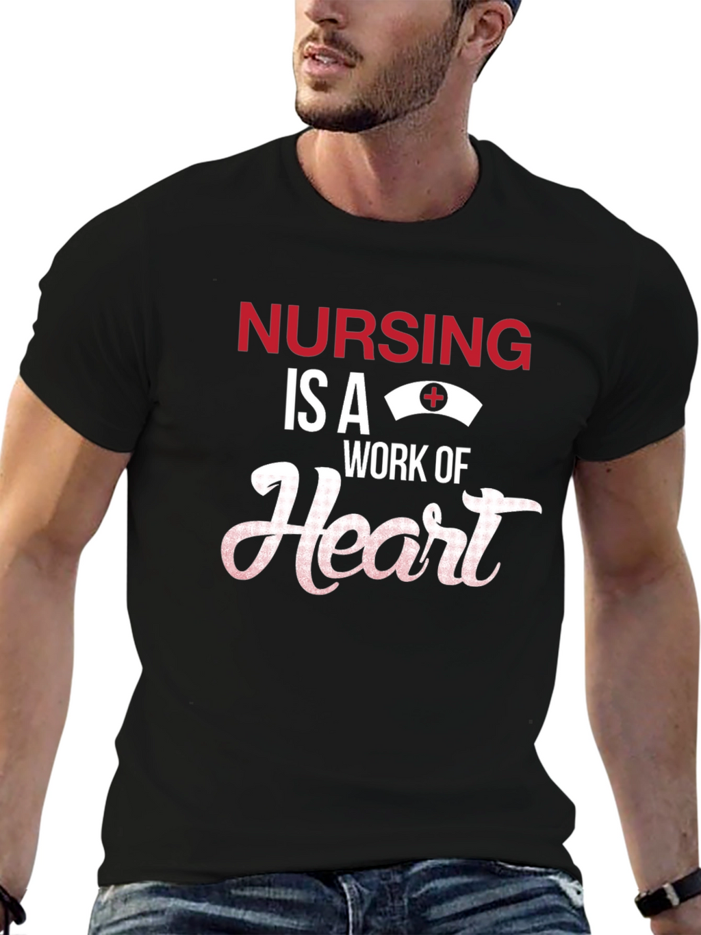 Nursing is a Work of Heart T-Shirt