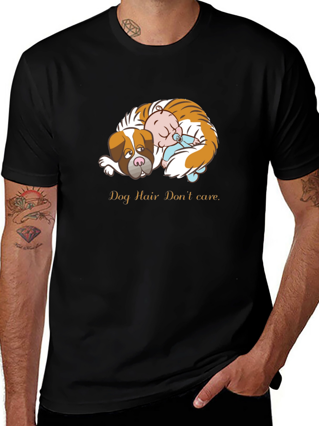 Dog Hair Dont Care Graphic Tee