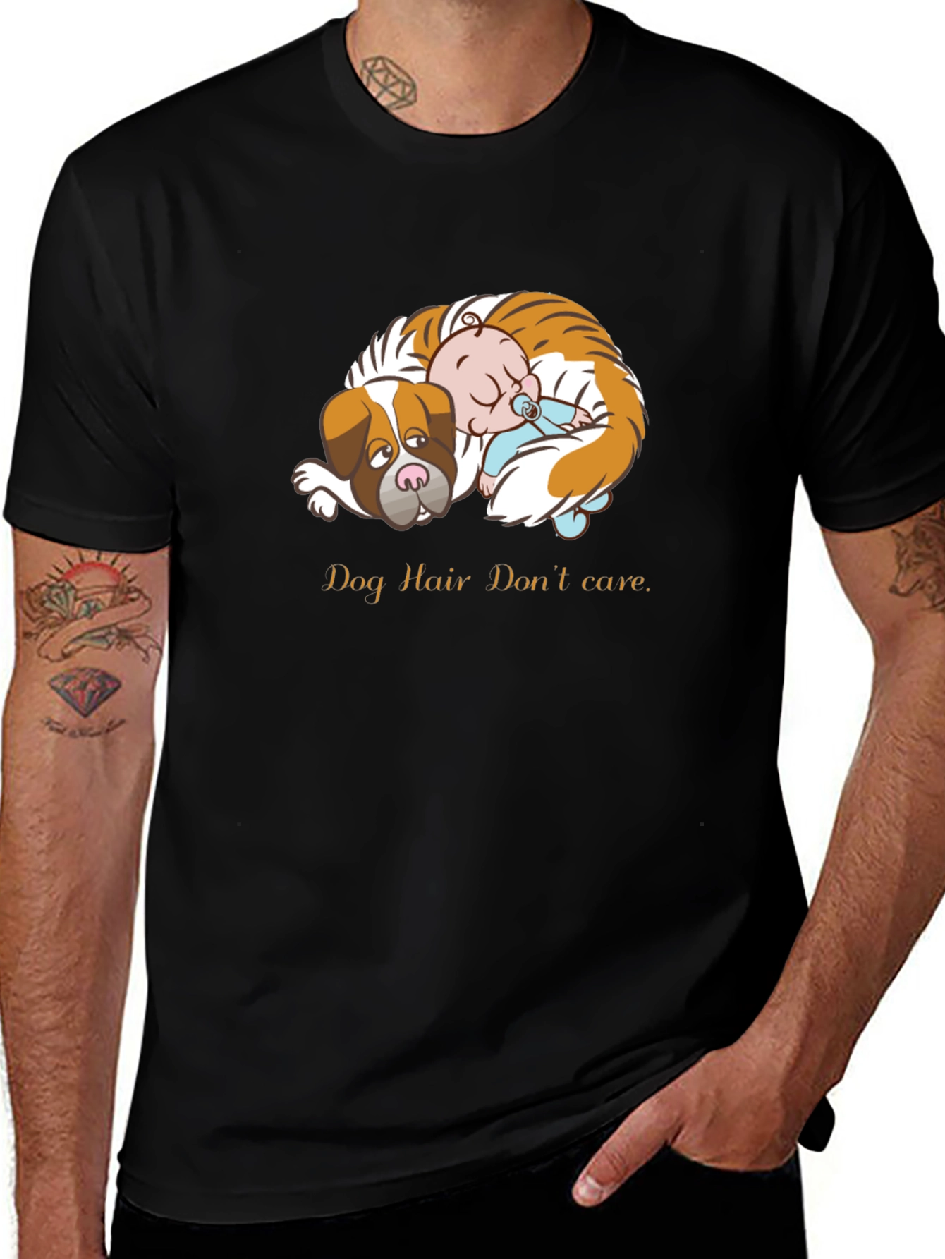 Dog Hair Dont Care Graphic Tee