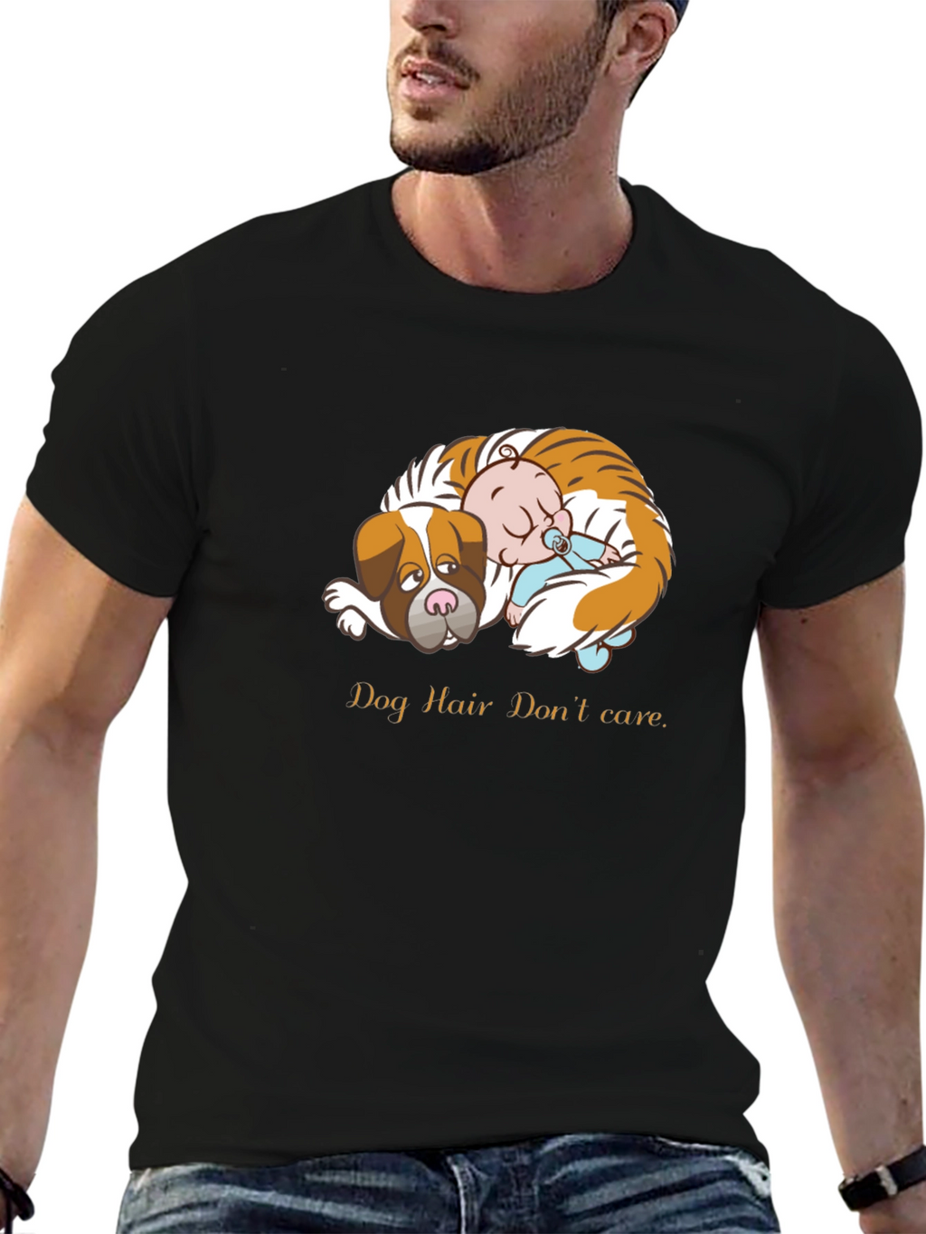 Dog Hair Dont Care Graphic Tee