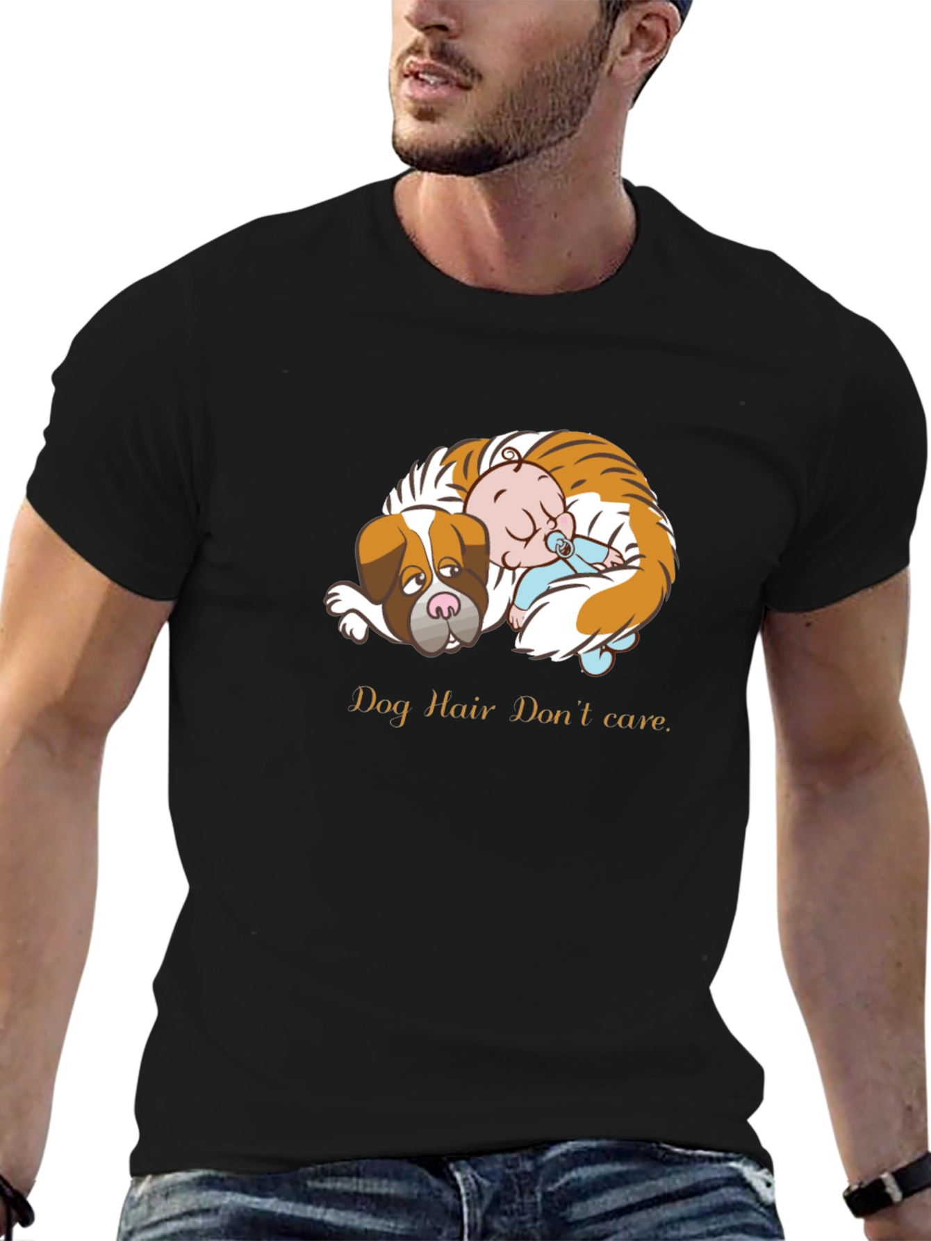 Dog Hair Dont Care Graphic Tee