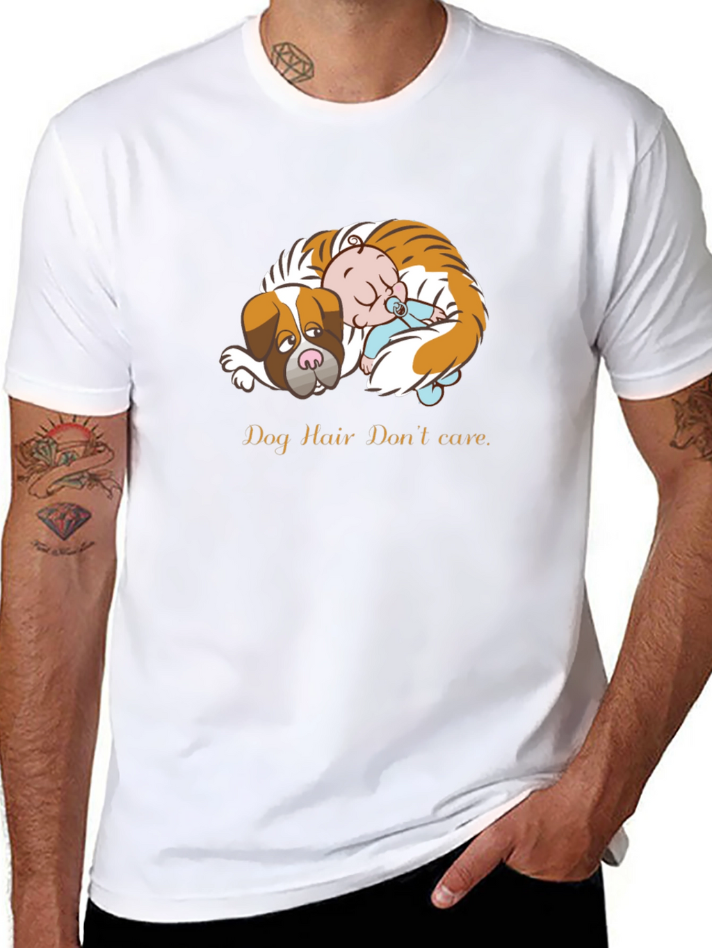 Dog Hair Dont Care Graphic Tee