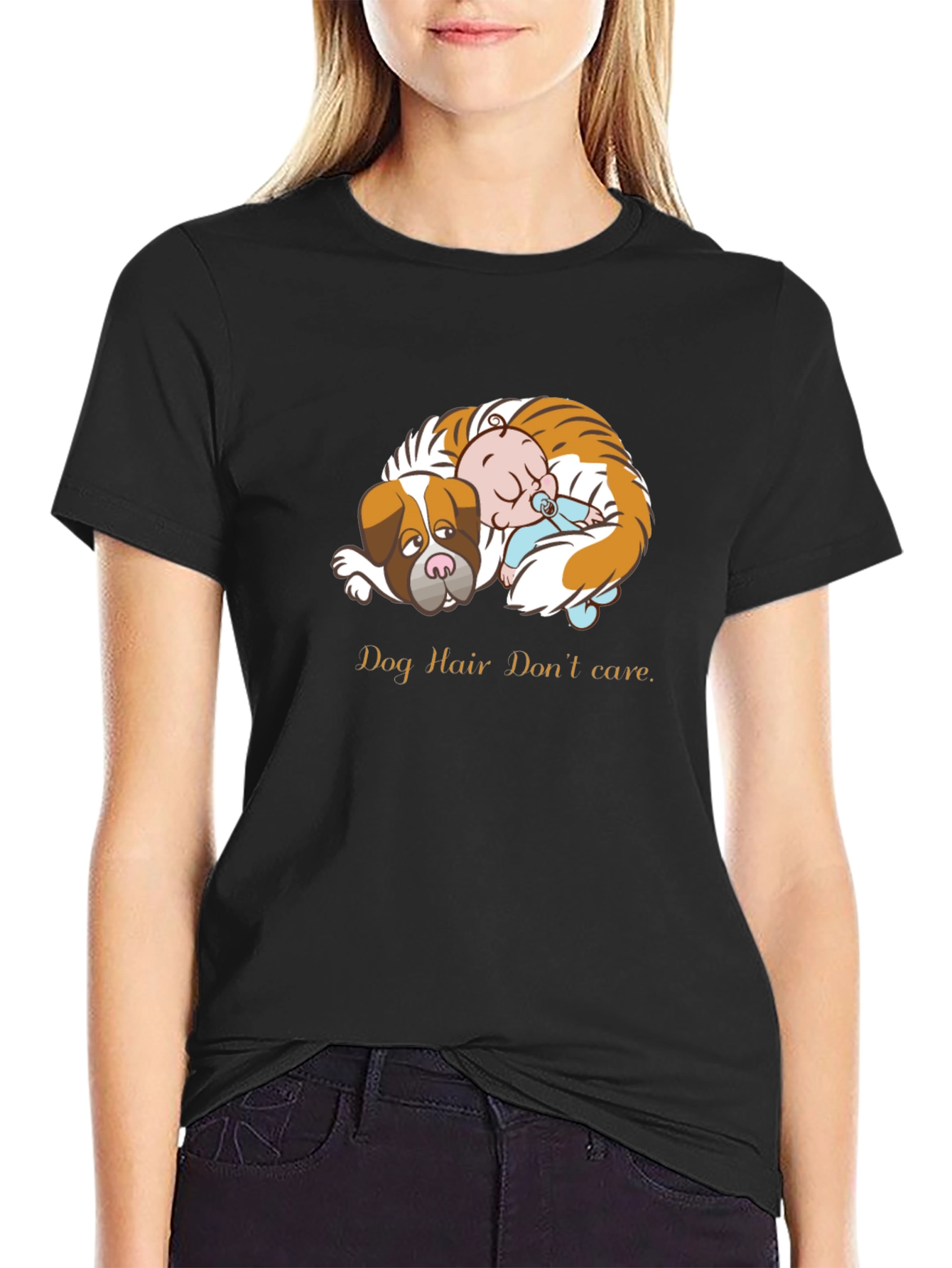 Dog Hair Dont Care Graphic Tee