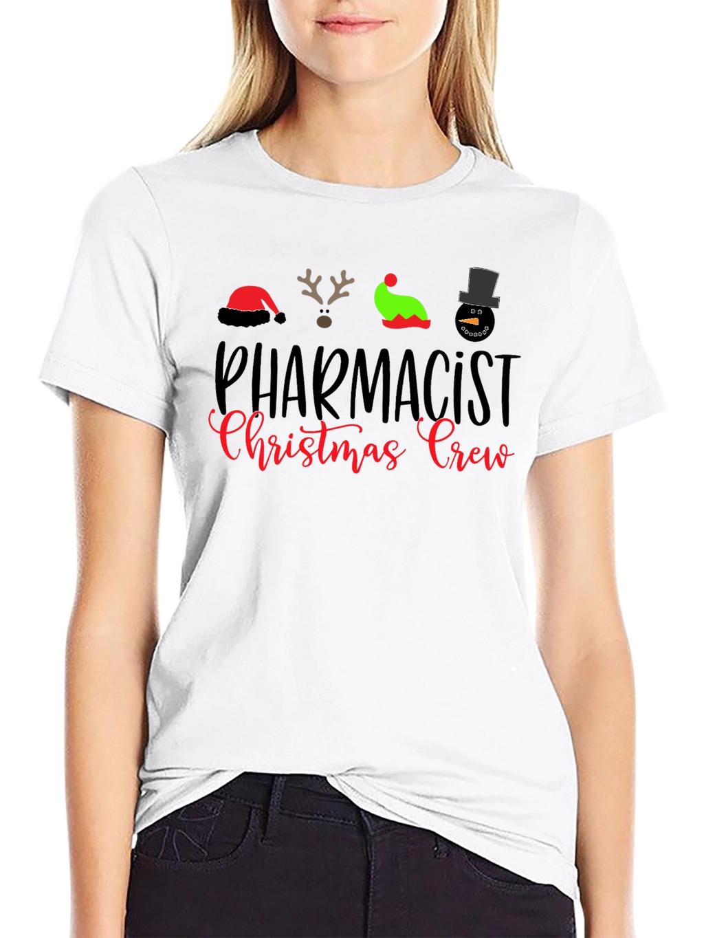Pharmacist Christmas Crew Holiday T-Shirt