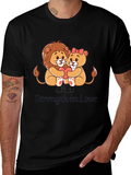 Lion Love T-Shirt - Strength in Love Design