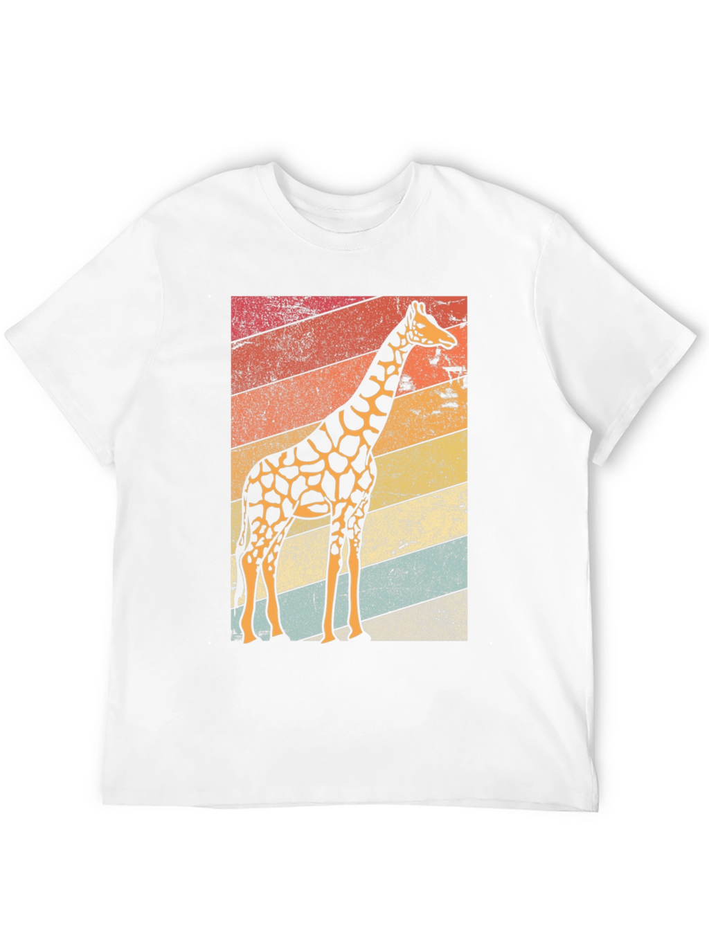 Retro Giraffe Graphic Tee - Cool Animal Print T-Shirt