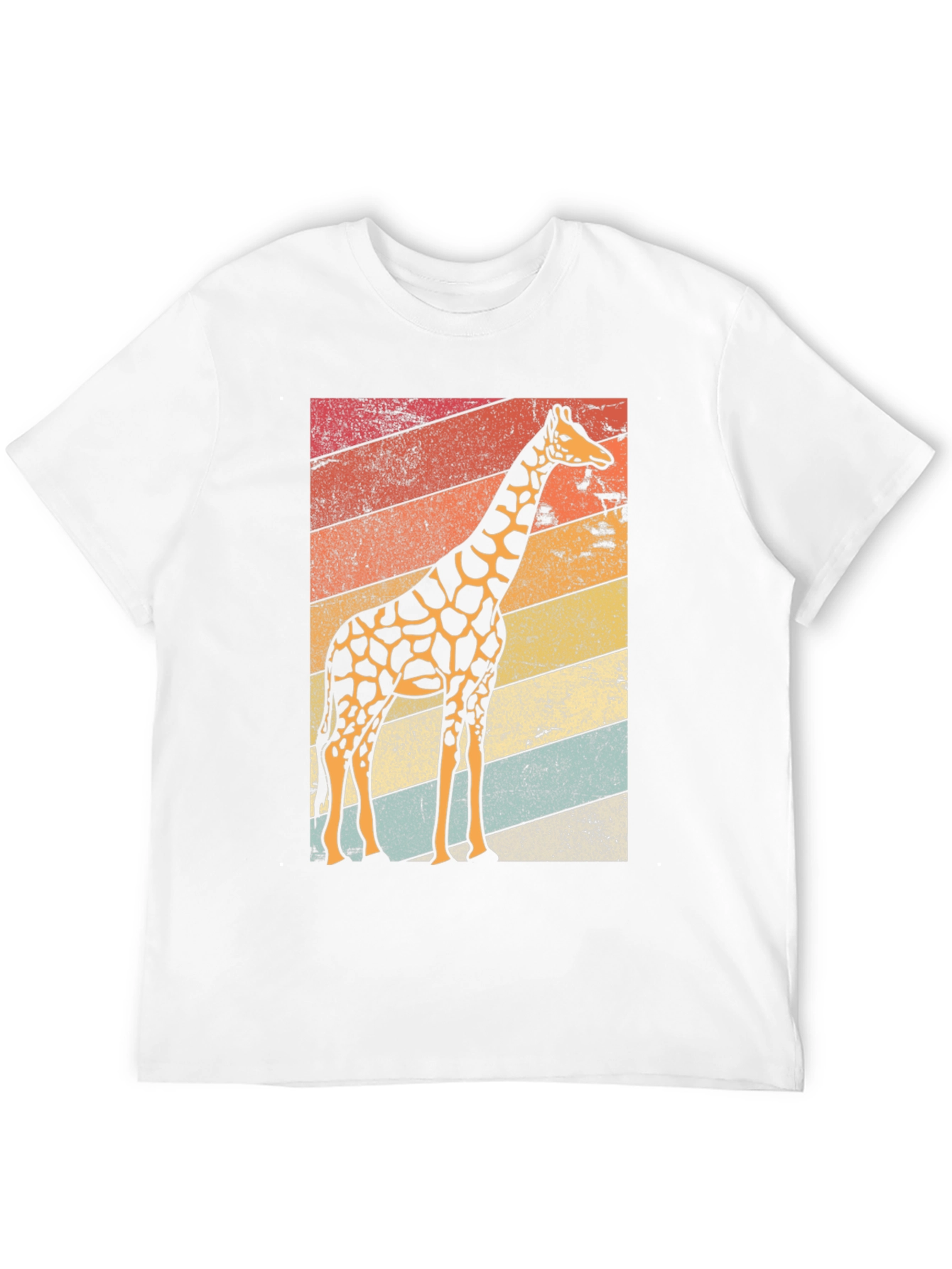 Retro Giraffe Graphic Tee - Cool Animal Print T-Shirt