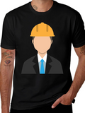 Engineer Graphic T-Shirt - Black
