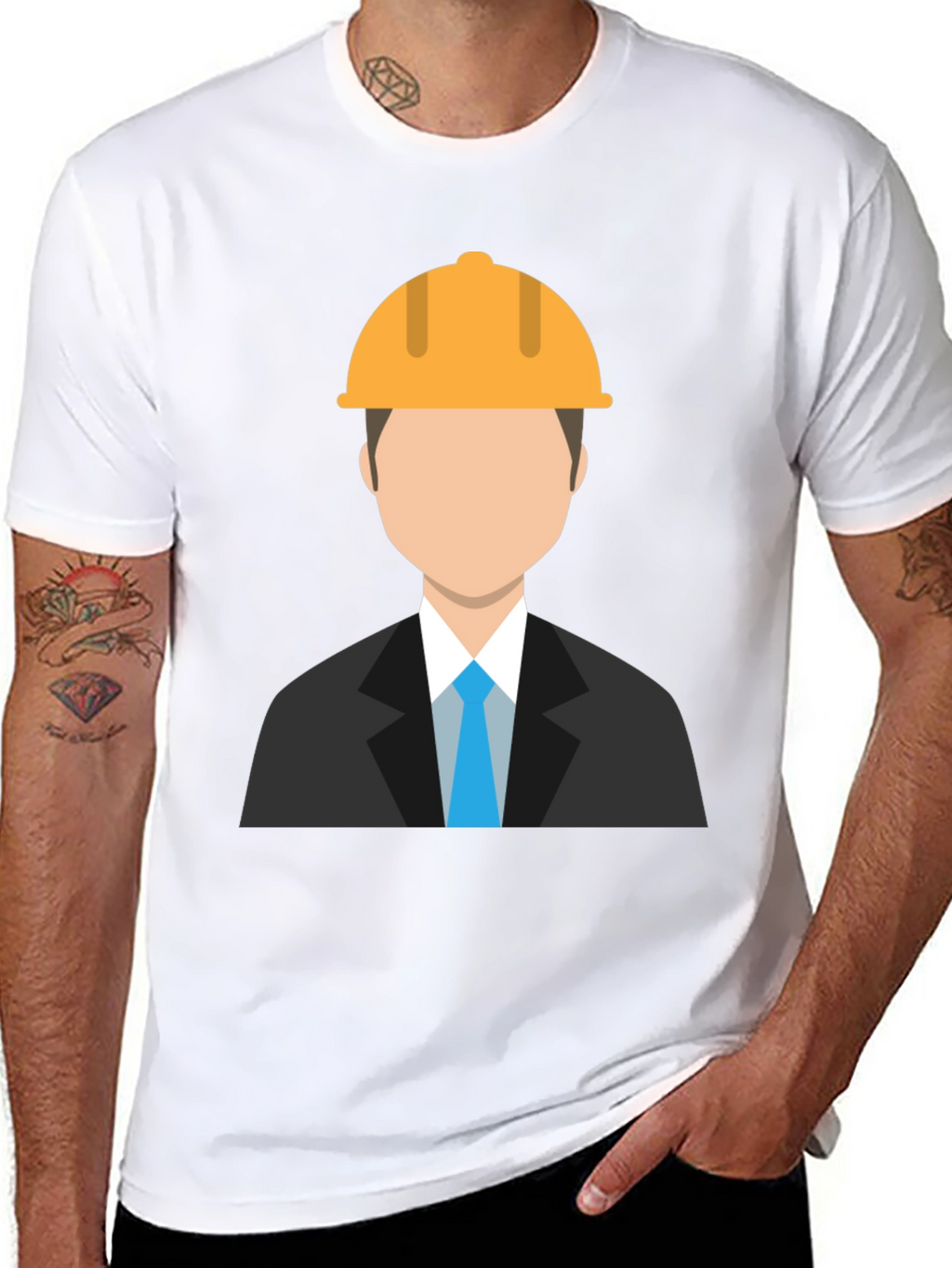 Engineer Graphic T-Shirt - Black