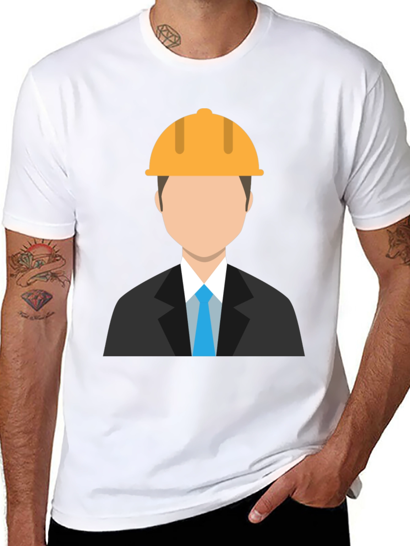 Engineer Graphic T-Shirt - Black