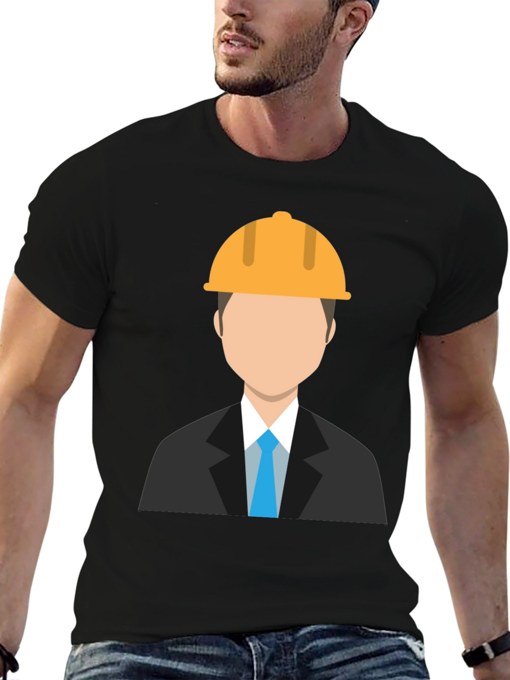 Engineer Graphic T-Shirt - Black