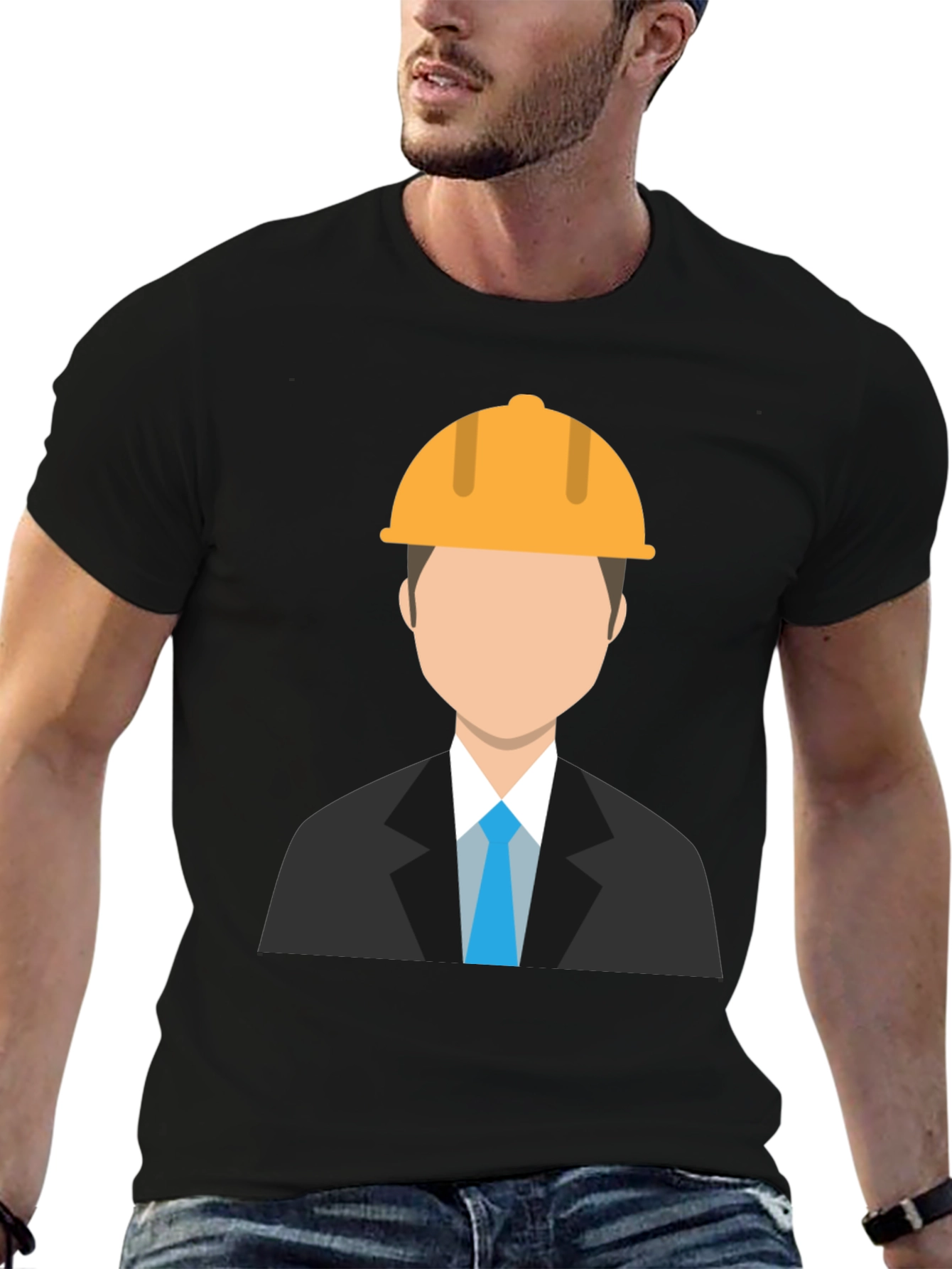 Engineer Graphic T-Shirt - Black