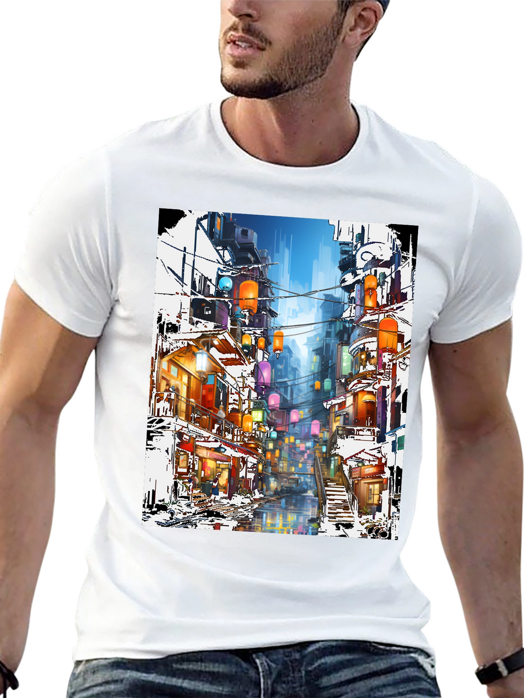 Urban Lantern Art T-Shirt