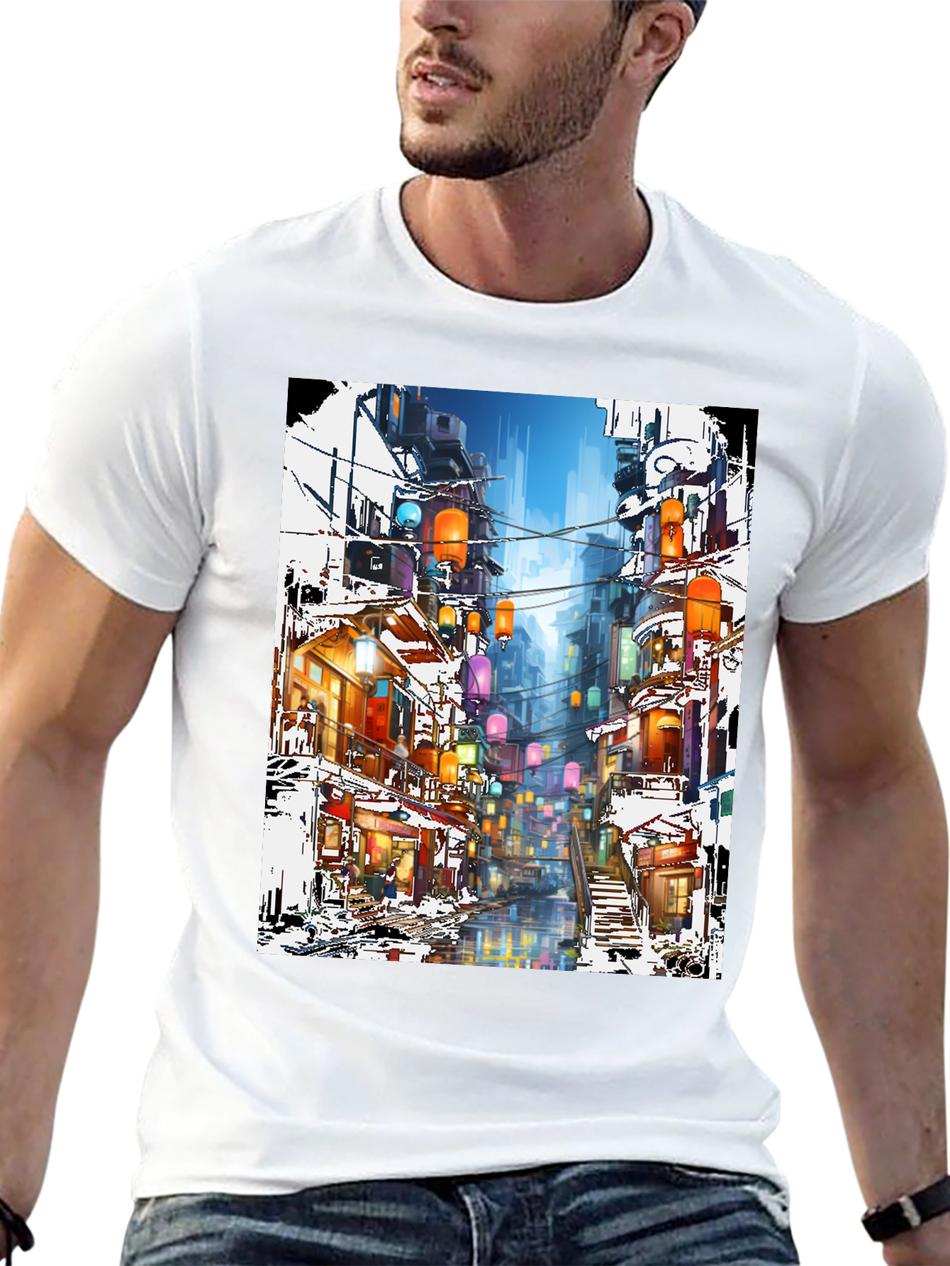Urban Lantern Art T-Shirt