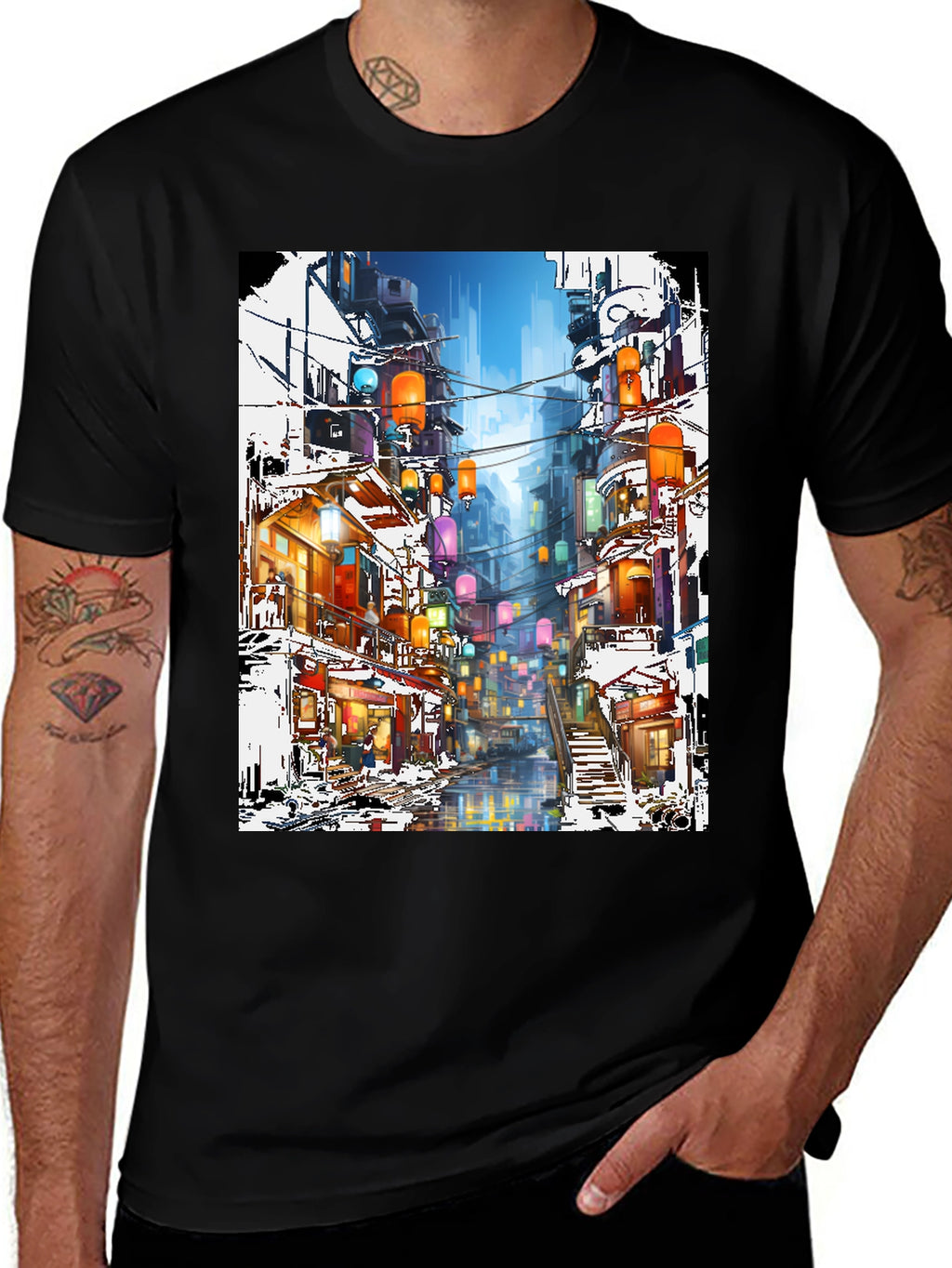 Urban Lantern Art T-Shirt