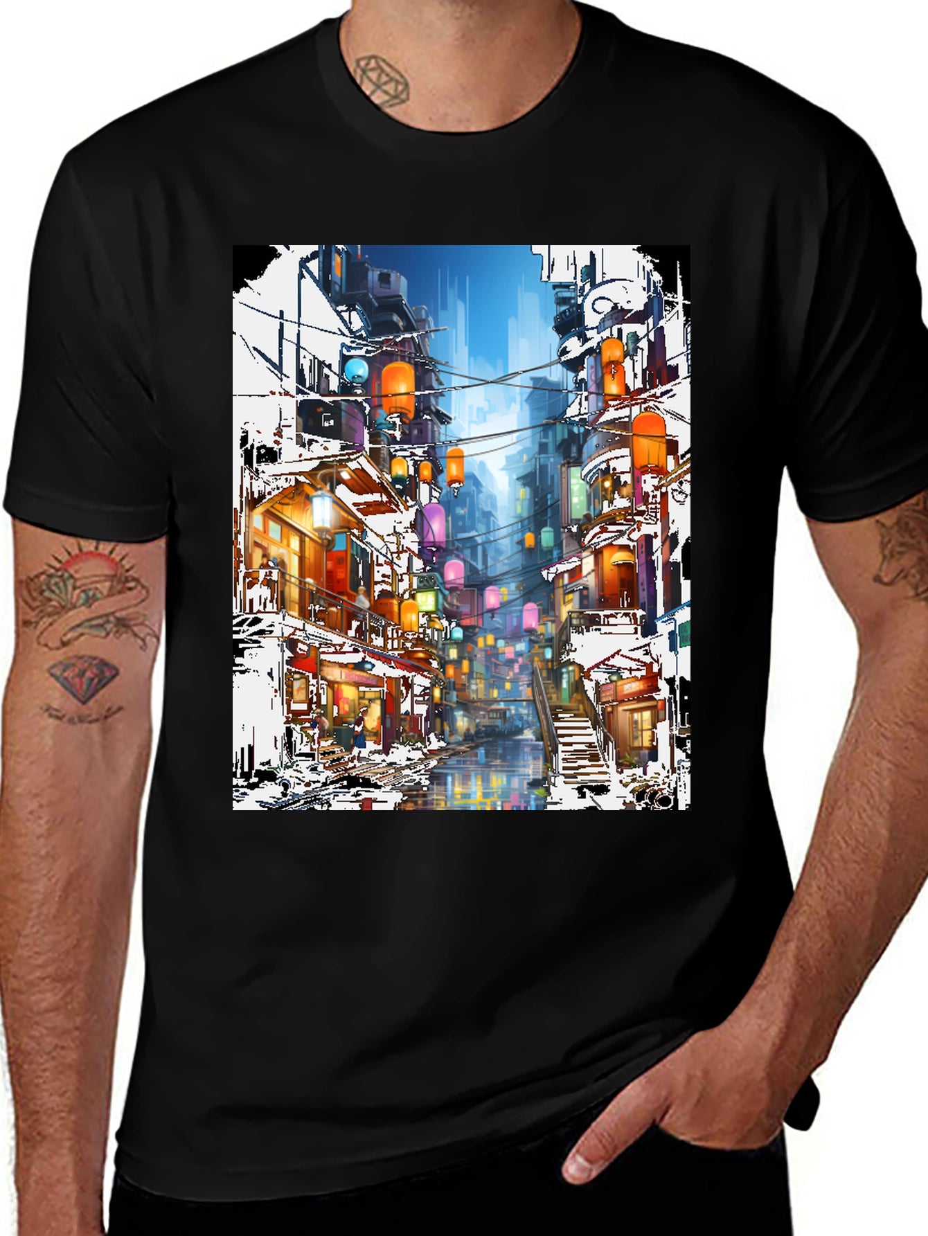 Urban Lantern Art T-Shirt