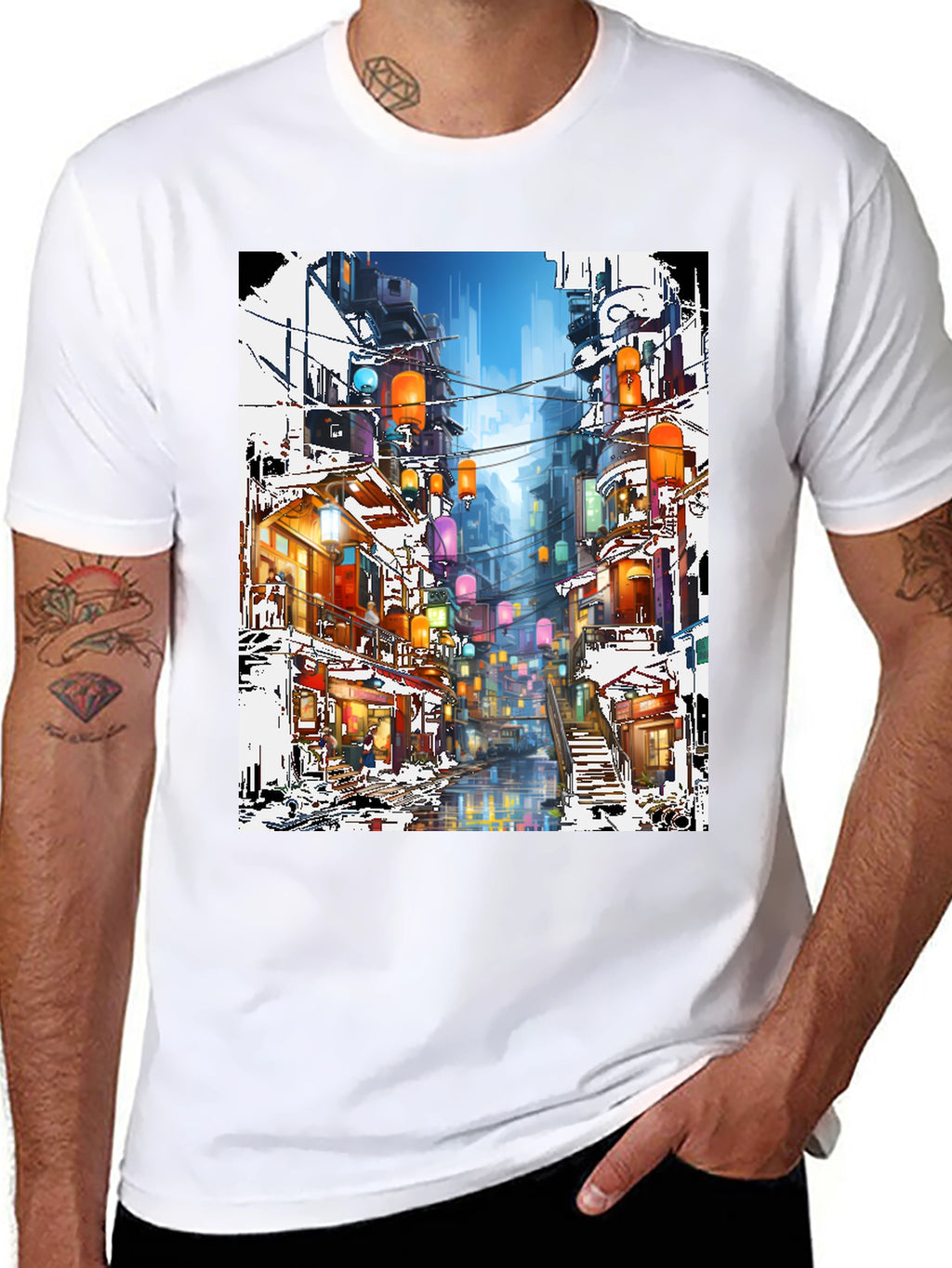 Urban Lantern Art T-Shirt
