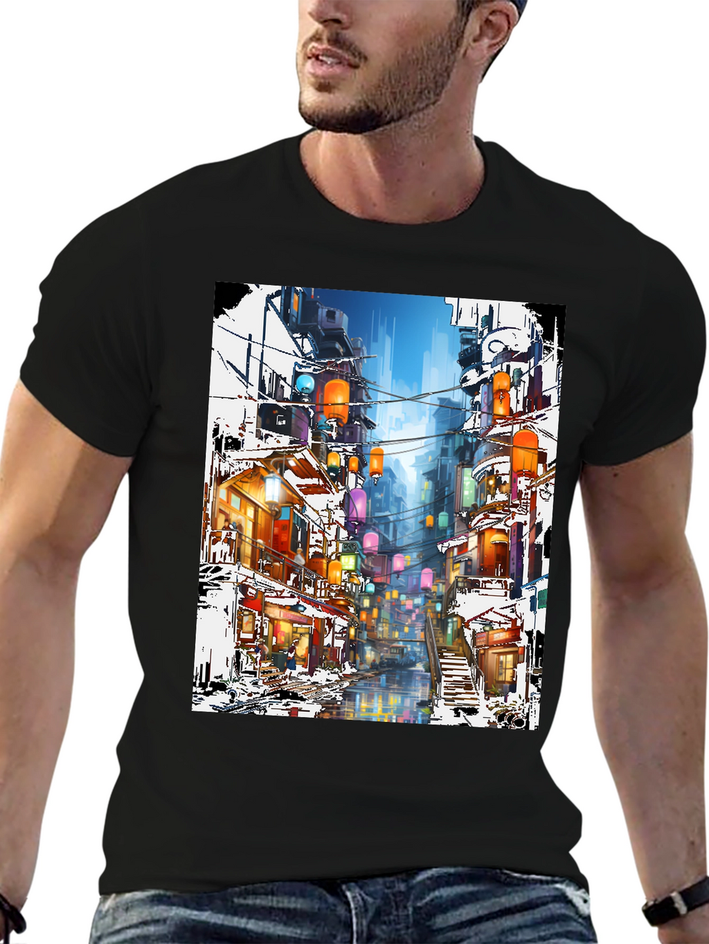 Urban Lantern Art T-Shirt