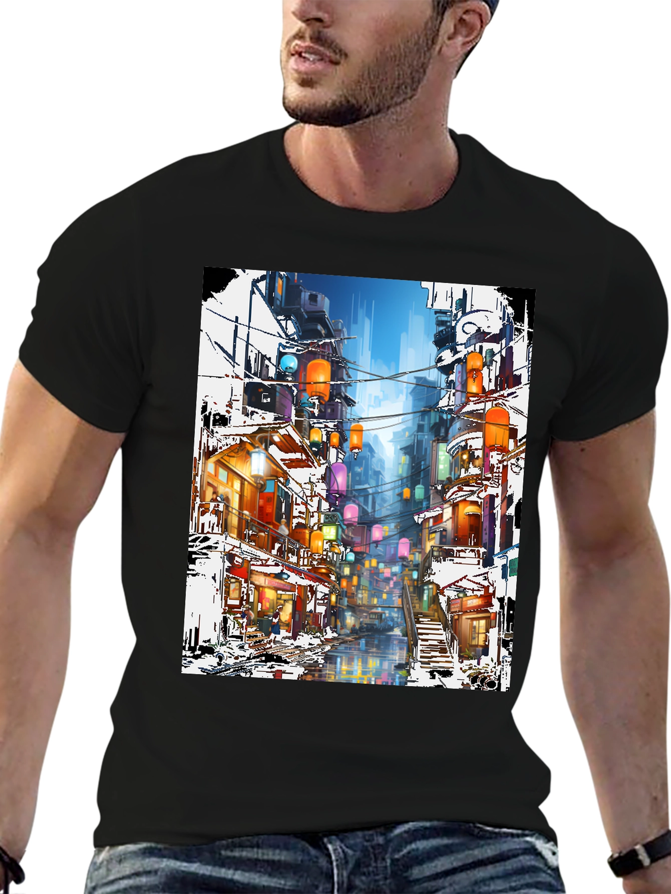 Urban Lantern Art T-Shirt