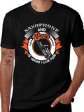 Saxophone and Beer T-Shirt - Music Lover Tee