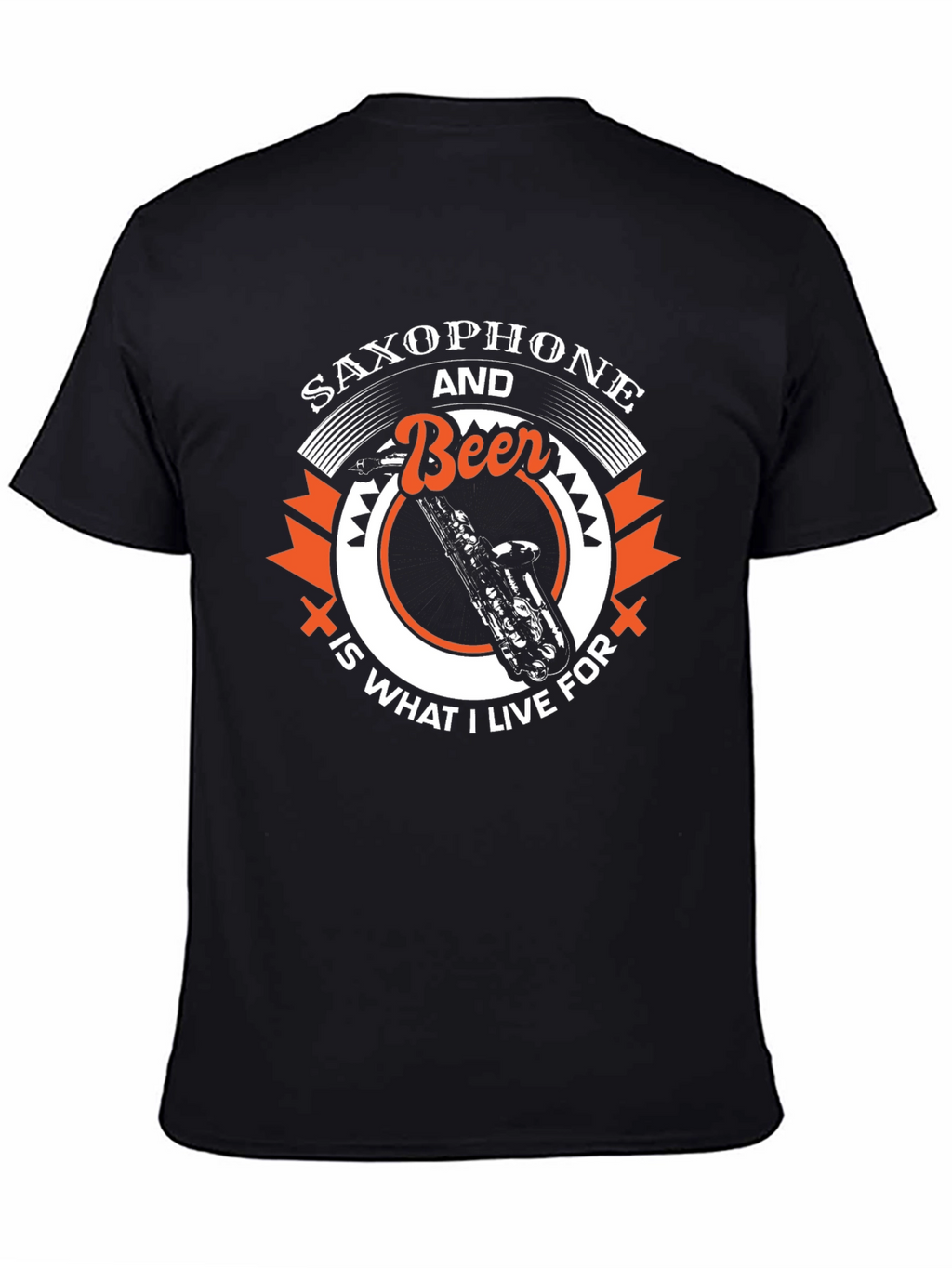 Saxophone and Beer T-Shirt - Music Lover Tee