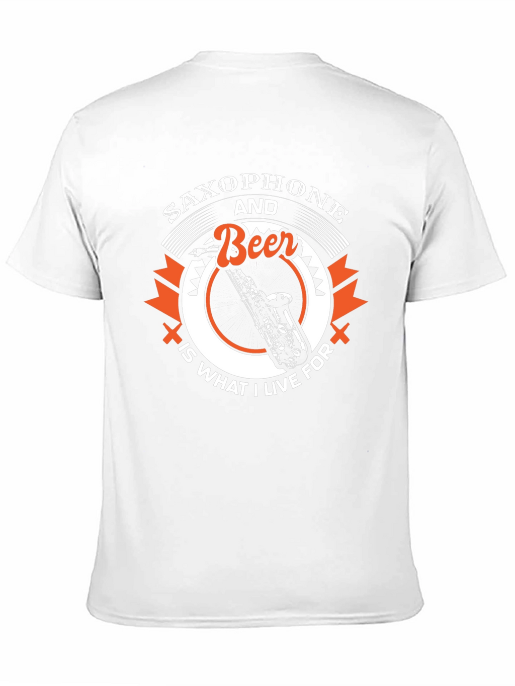 Saxophone and Beer T-Shirt - Music Lover Tee