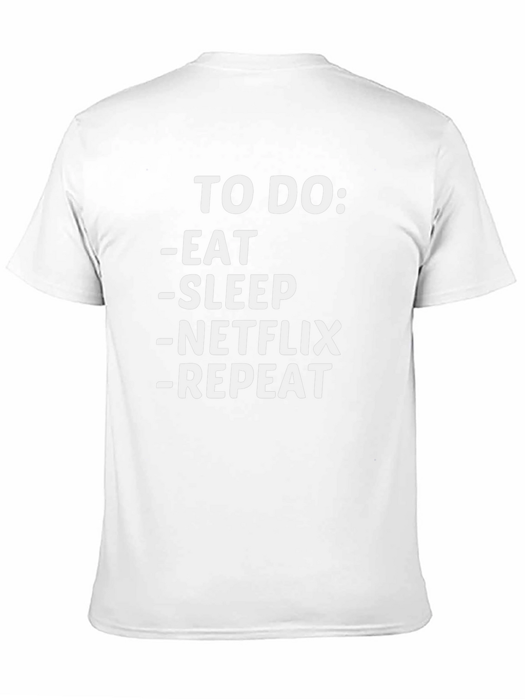 Eat Sleep Netflix Repeat Funny Graphic T-Shirt
