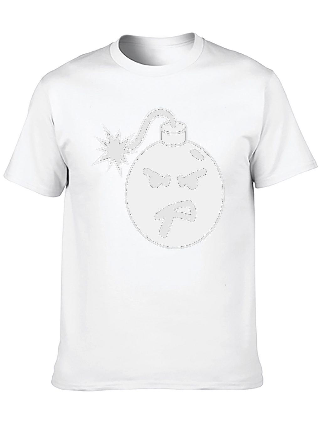 Angry Bomb Graphic Tee - Black Cotton T-Shirt