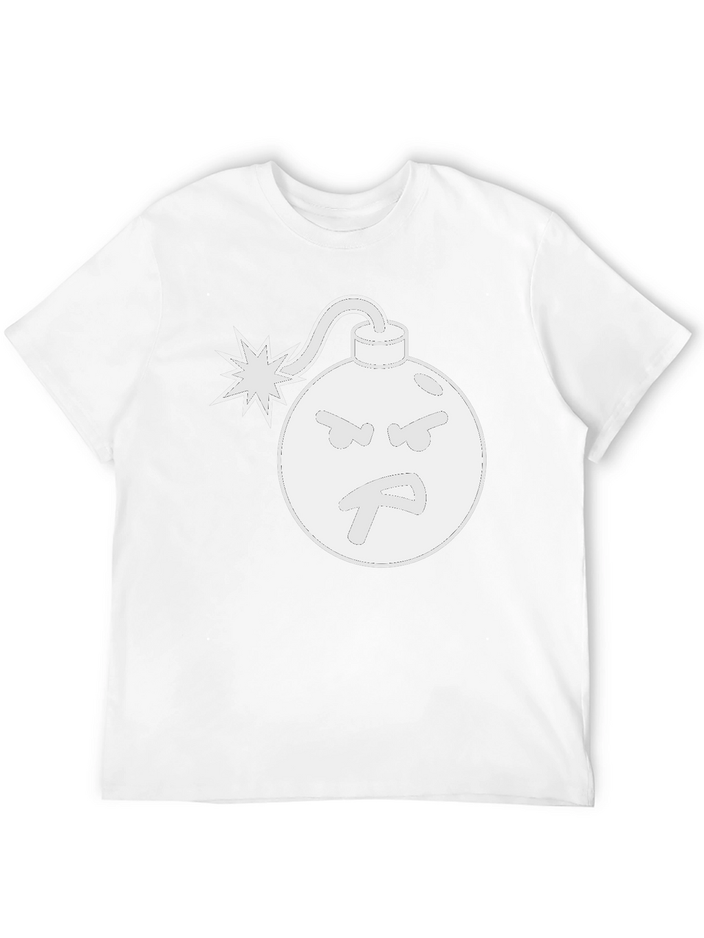 Angry Bomb Graphic Tee - Black Cotton T-Shirt