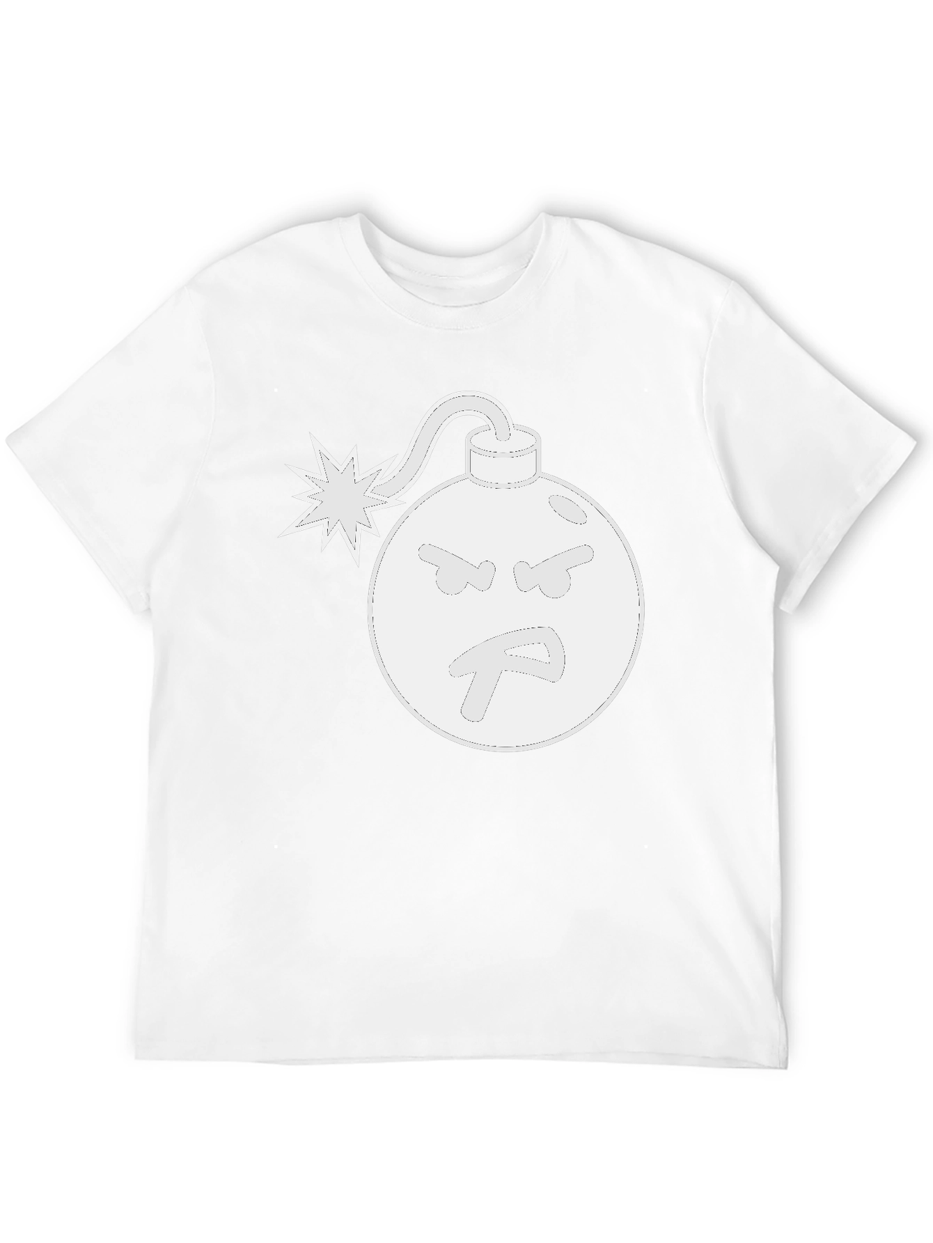 Angry Bomb Graphic Tee - Black Cotton T-Shirt