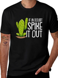 Funny Cactus Graphic Tee - Spike It Out