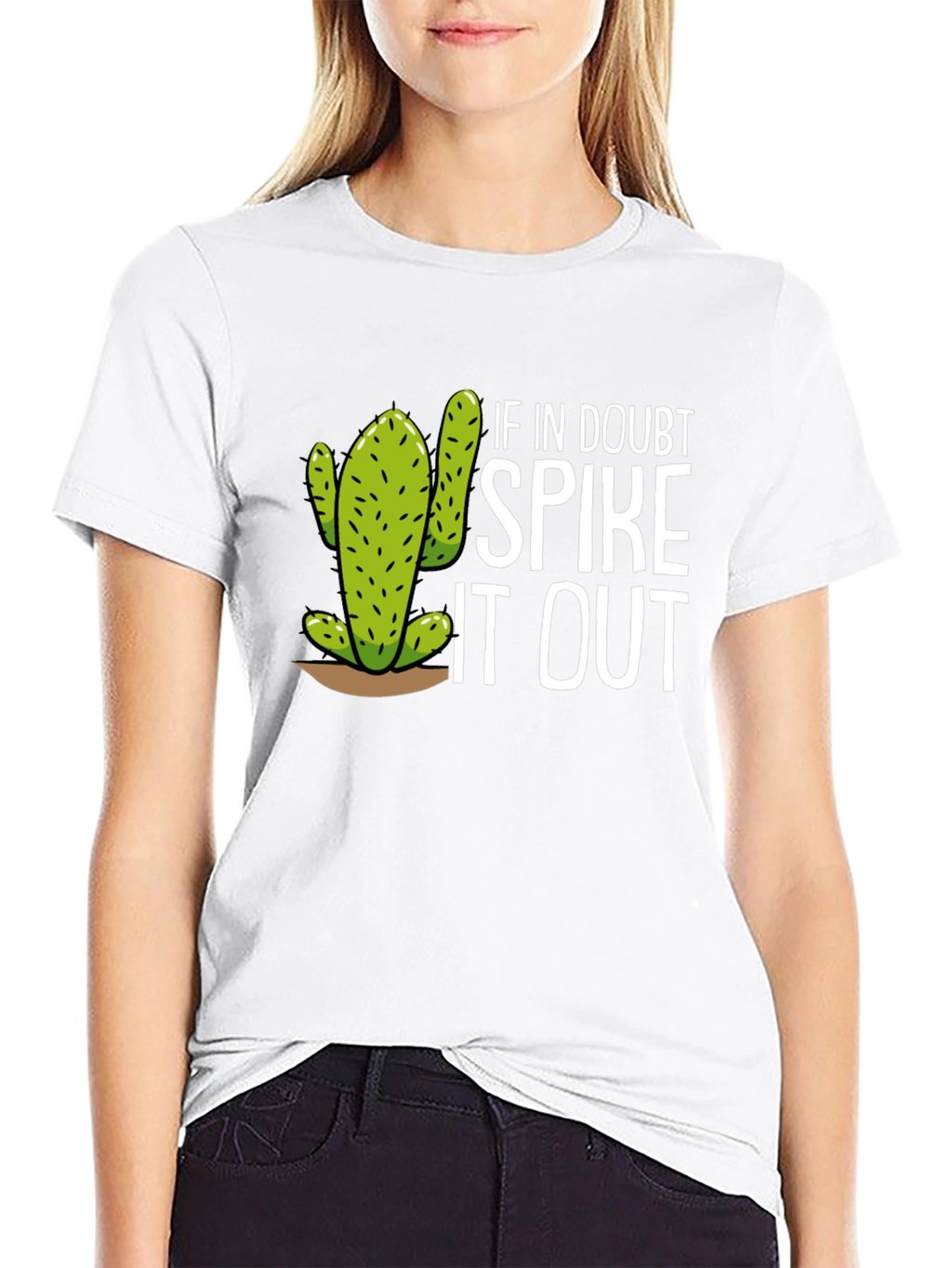 Funny Cactus Graphic Tee - Spike It Out