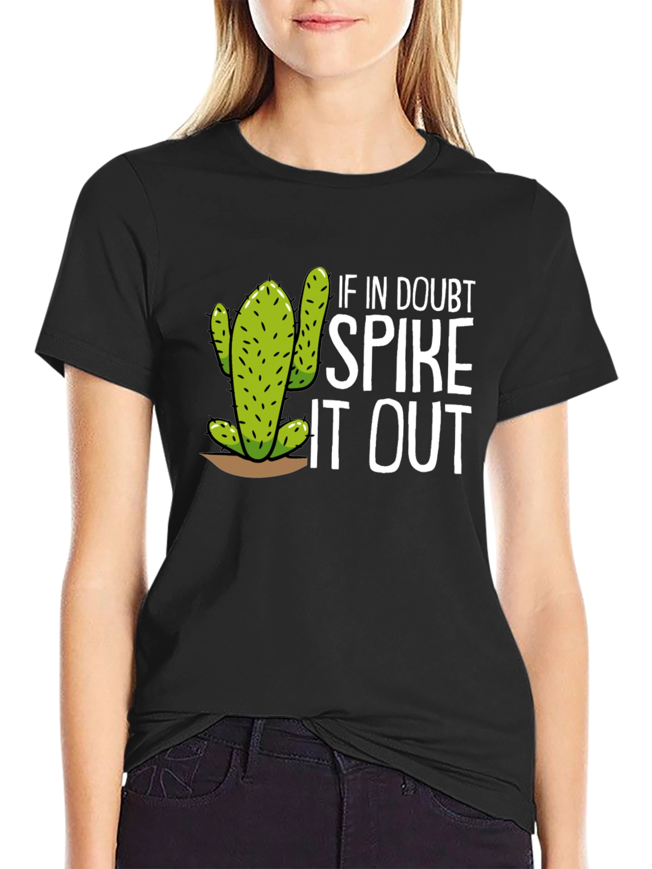 Funny Cactus Graphic Tee - Spike It Out