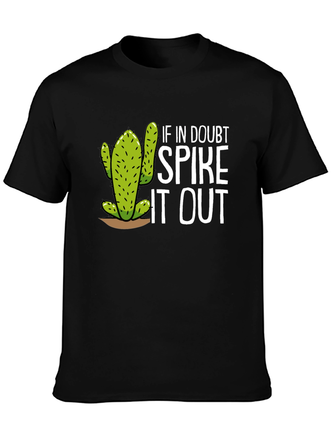 Funny Cactus Graphic Tee - Spike It Out