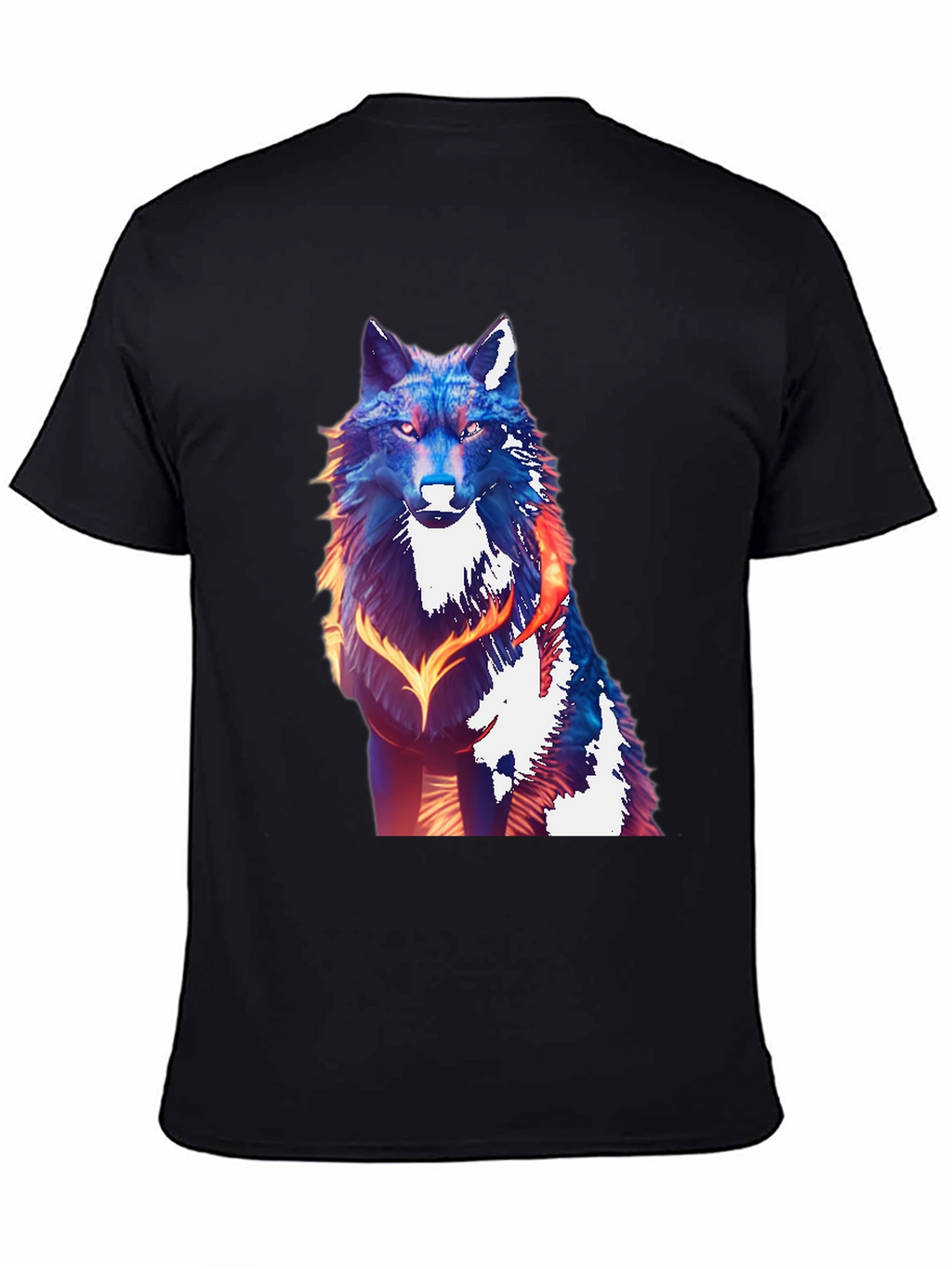 Wolf Graphic Tee - Mens Black T-Shirt
