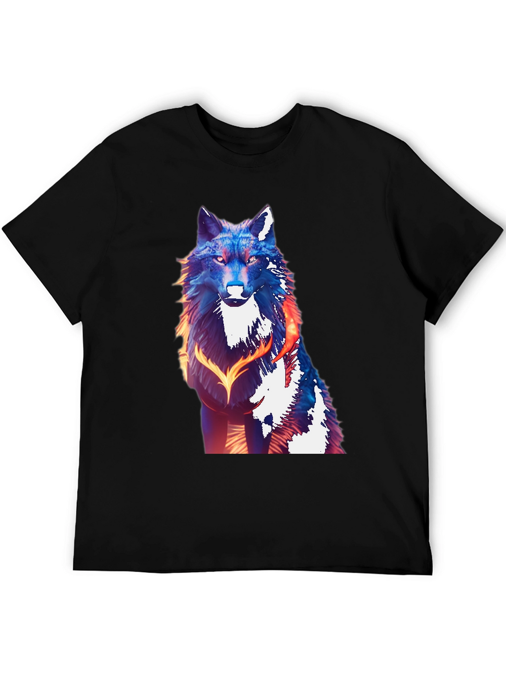 Wolf Graphic Tee - Mens Black T-Shirt
