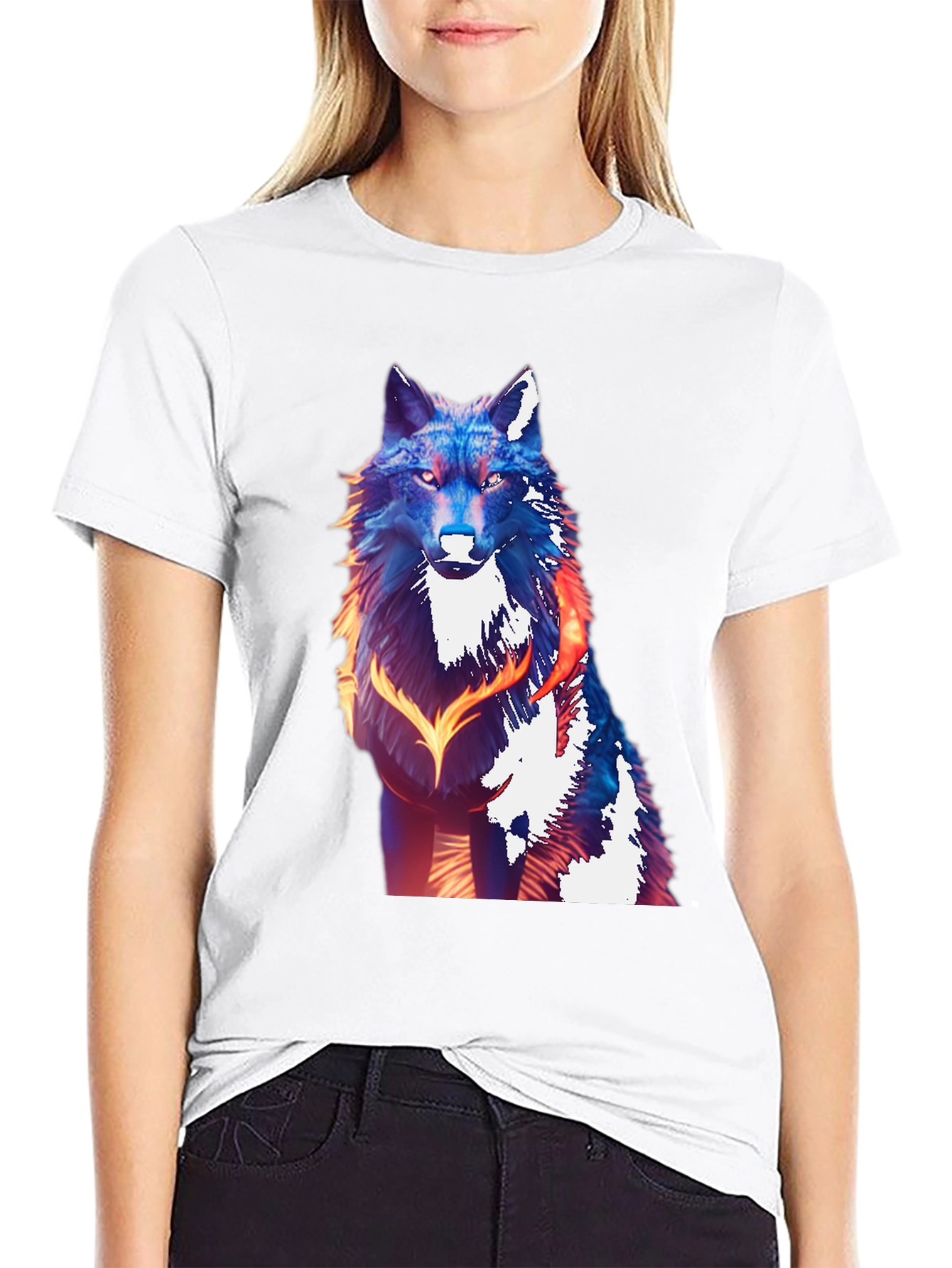 Wolf Graphic Tee - Mens Black T-Shirt