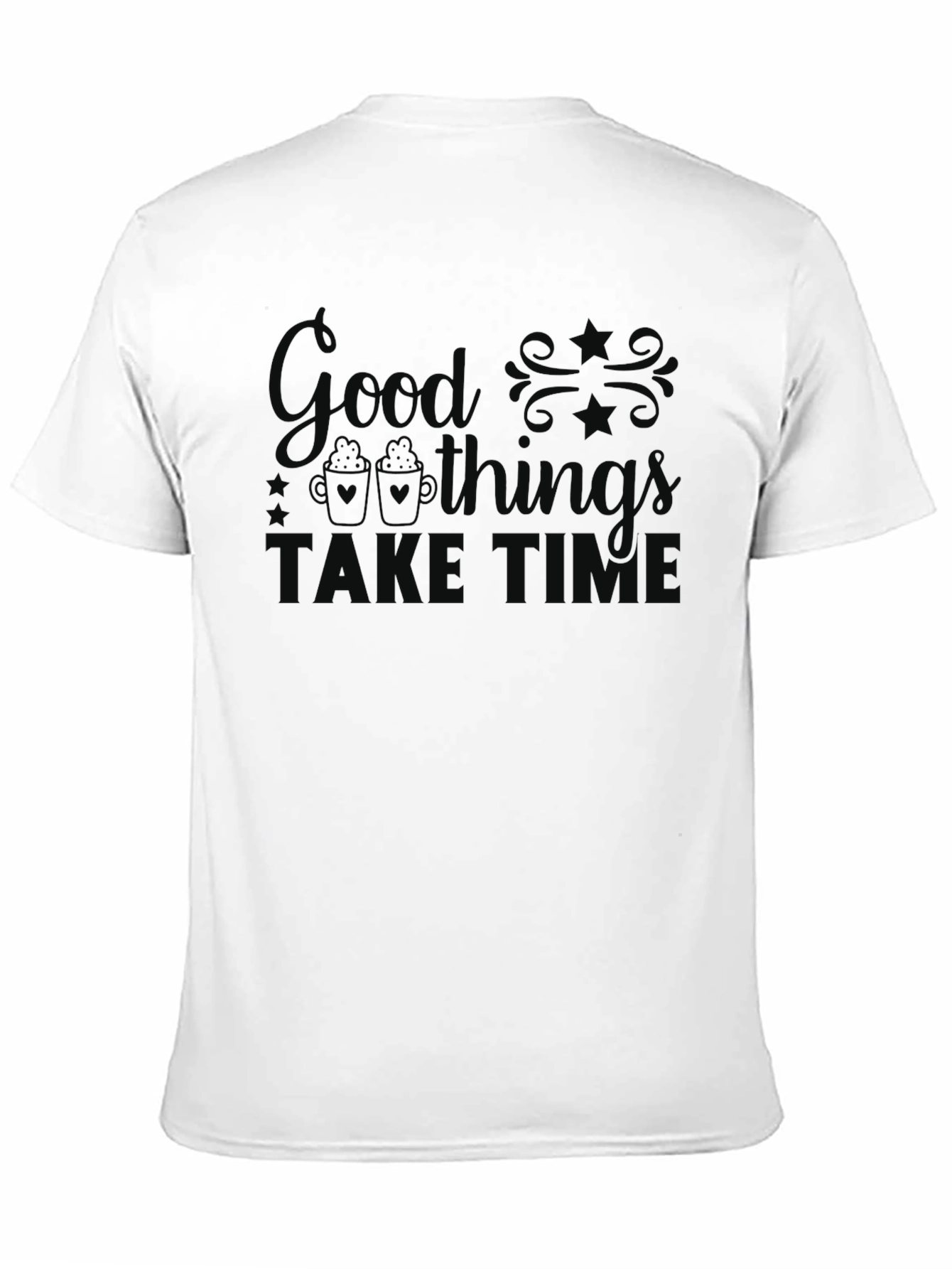Good Things Take Time Graphic Tee - Black