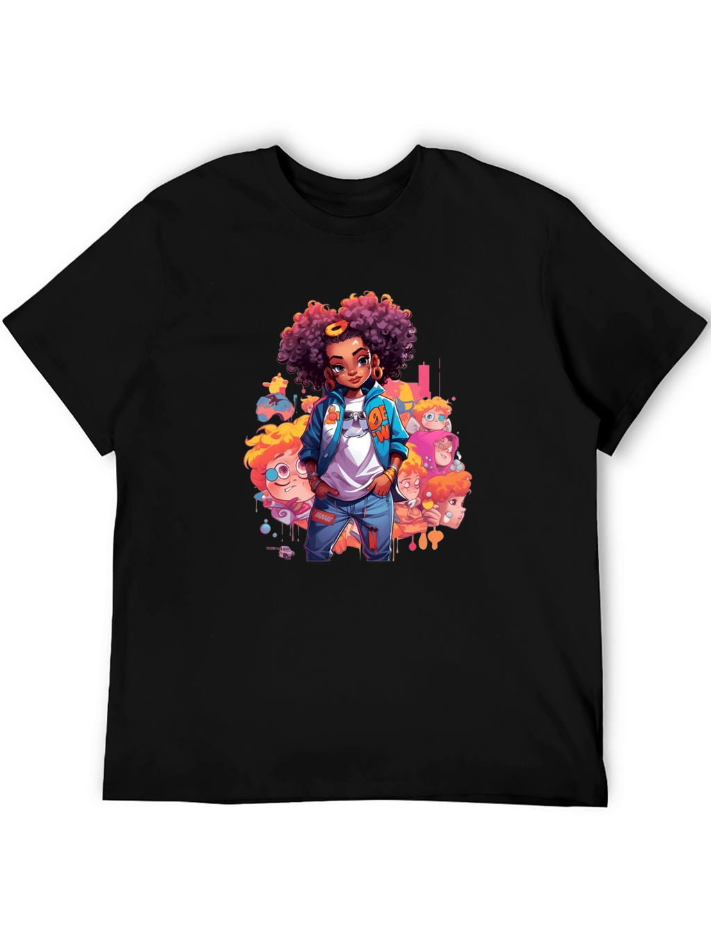 Cartoon Style Graphic Tee