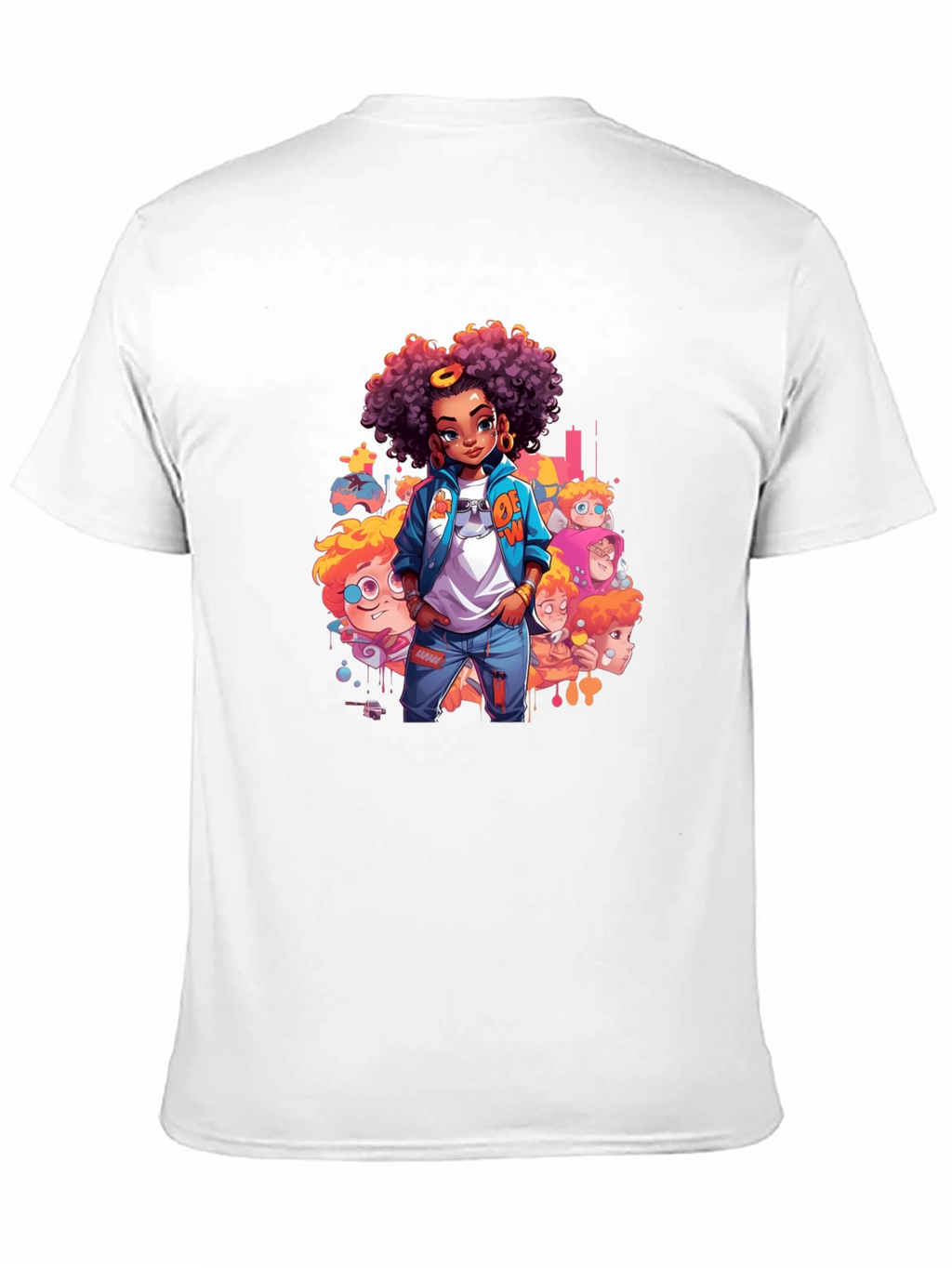 Cartoon Style Graphic Tee