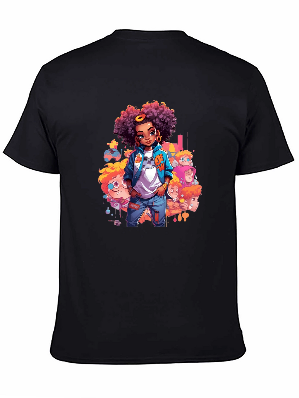 Cartoon Style Graphic Tee