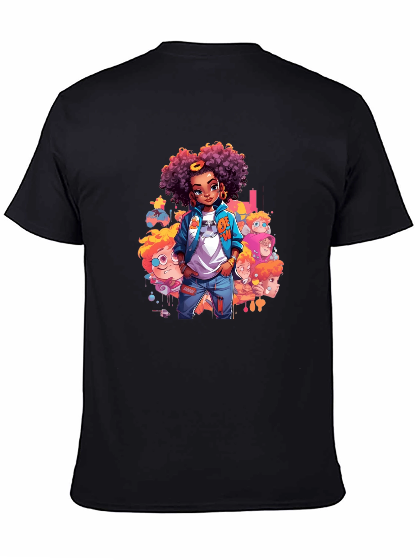 Cartoon Style Graphic Tee