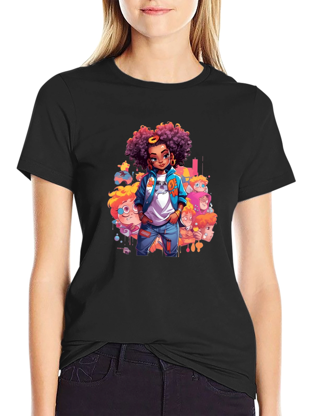 Cartoon Style Graphic Tee