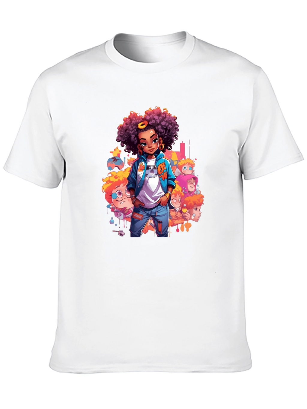 Cartoon Style Graphic Tee