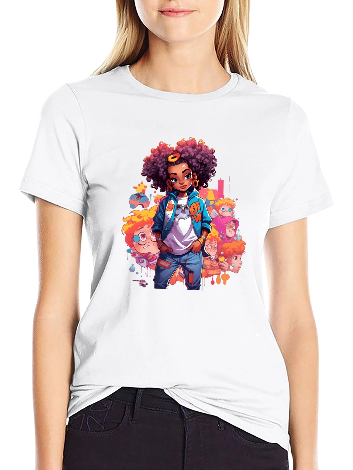 Cartoon Style Graphic Tee