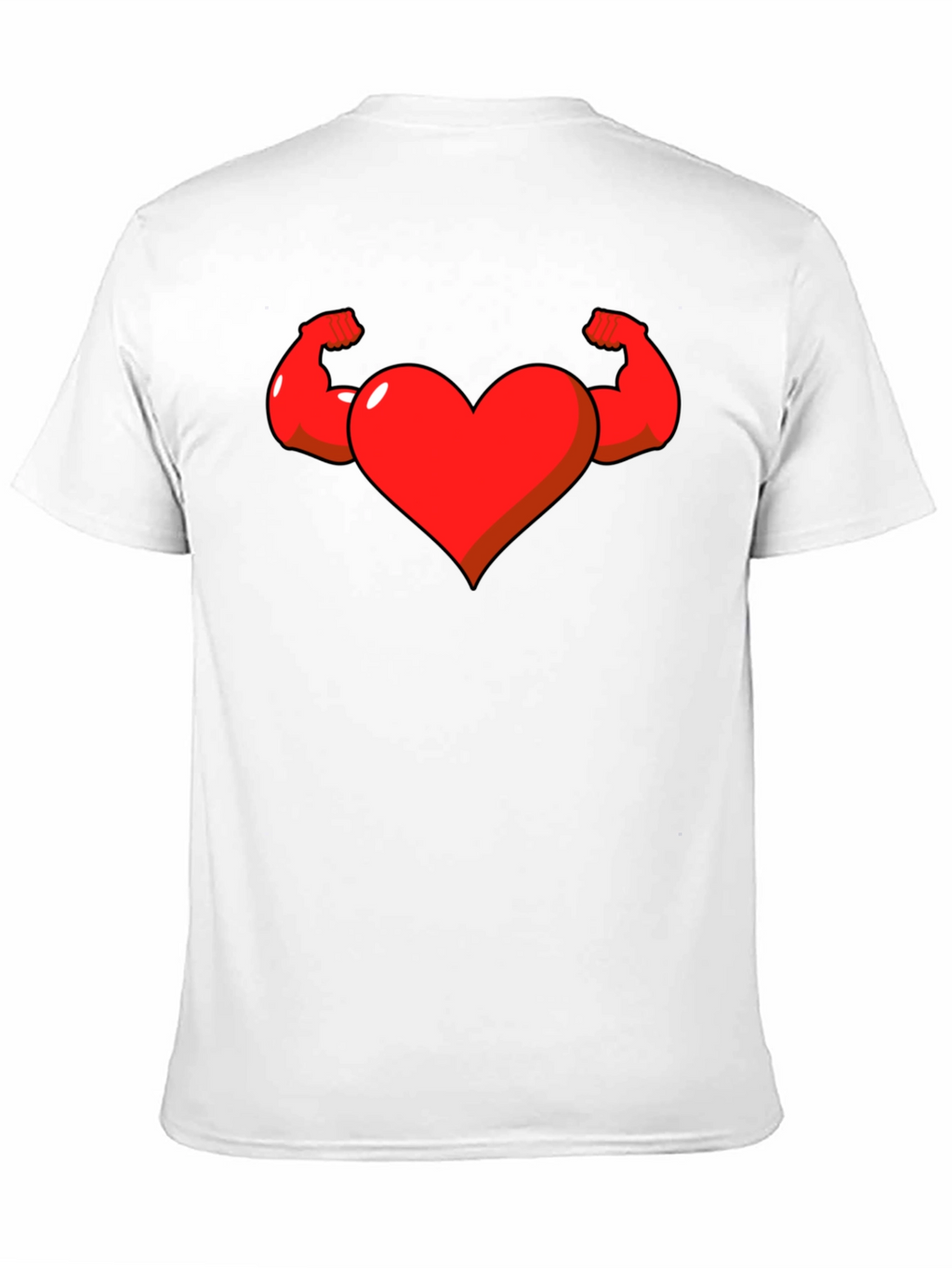 Heart with Muscle Arms Graphic Tee