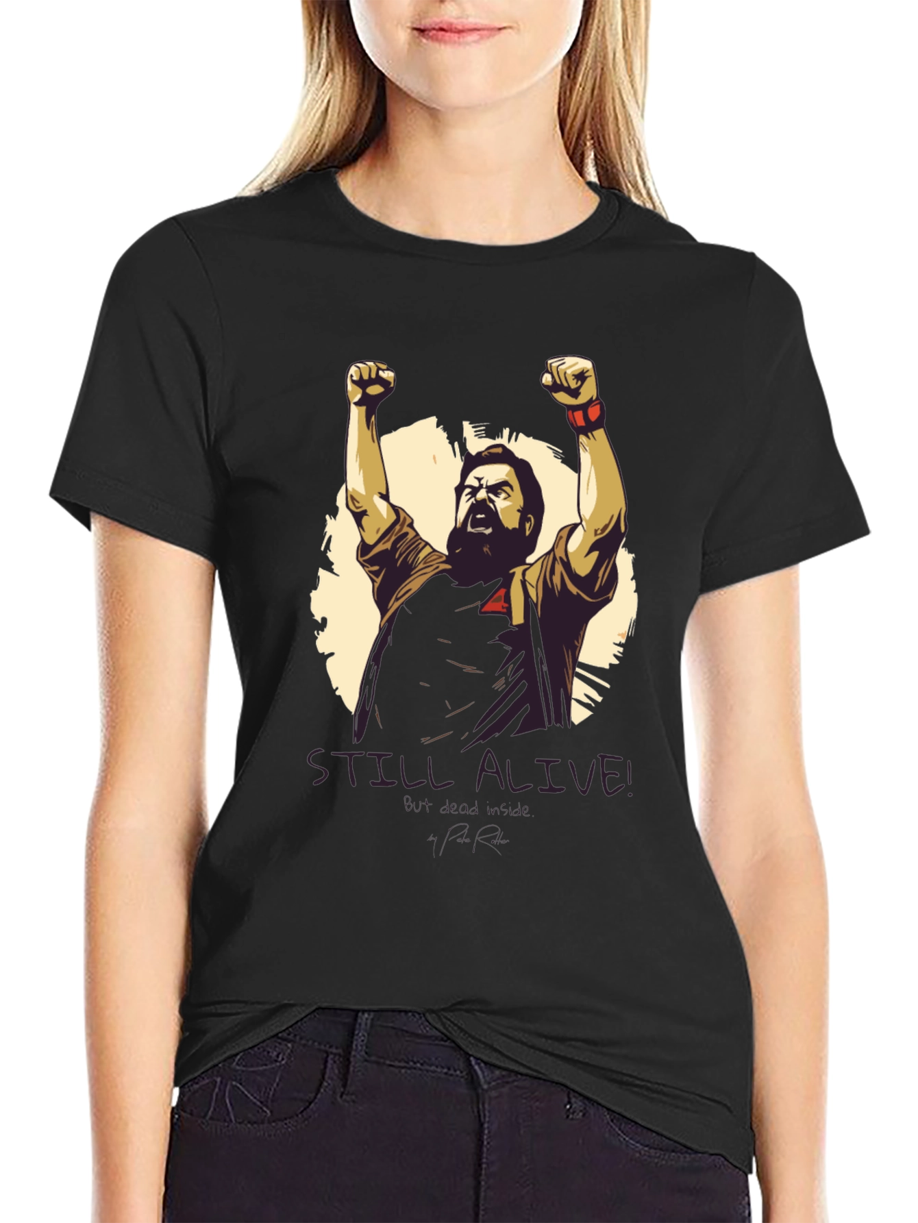 STILL ALIVE Graphic Tee - Black