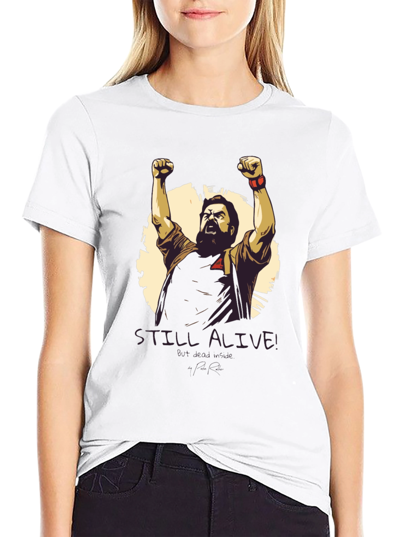 STILL ALIVE Graphic Tee - Black