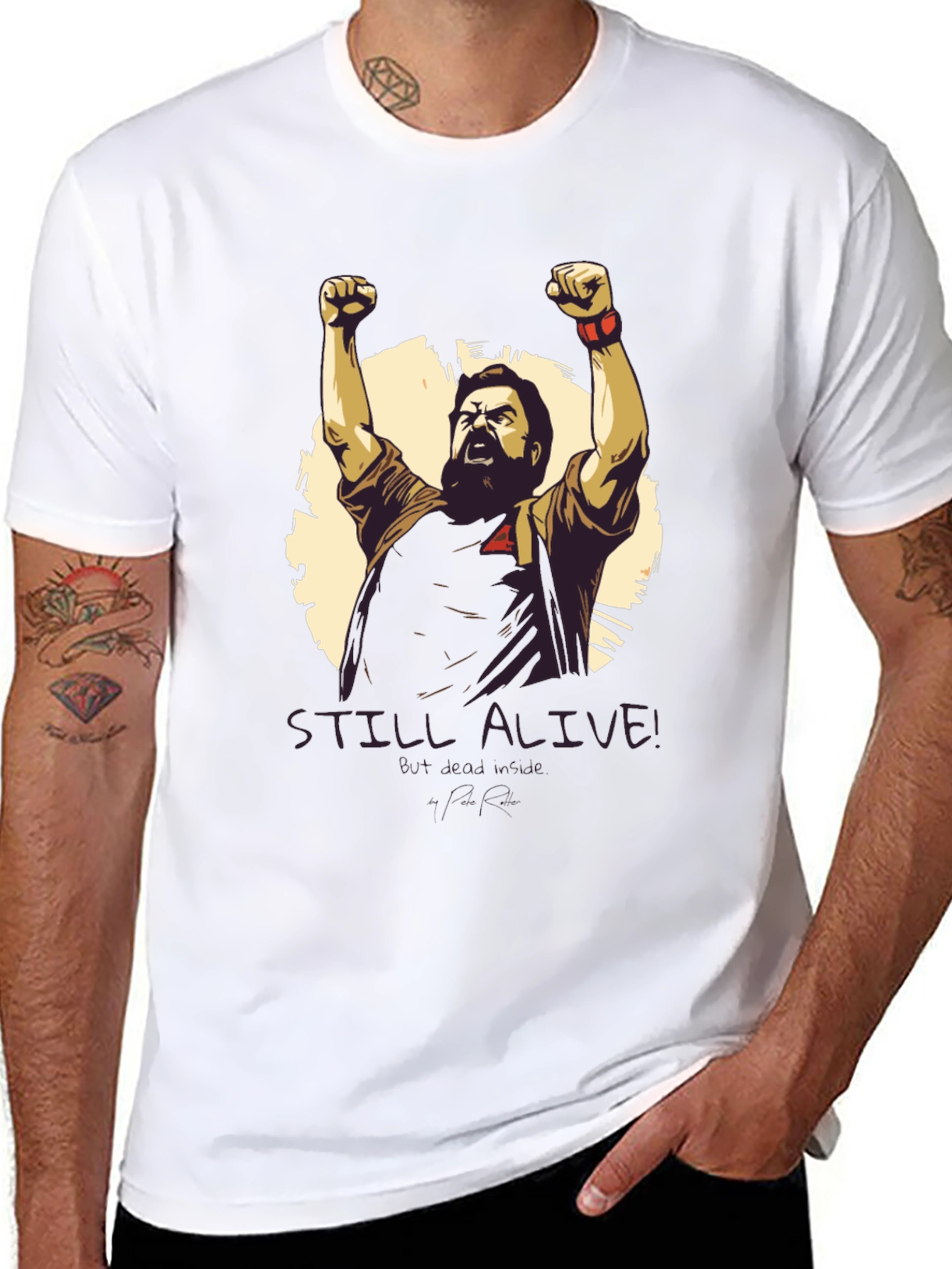 STILL ALIVE Graphic Tee - Black