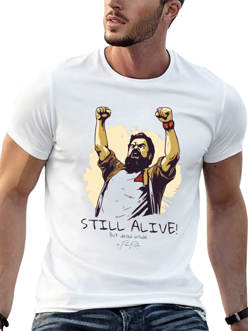 STILL ALIVE Graphic Tee - Black